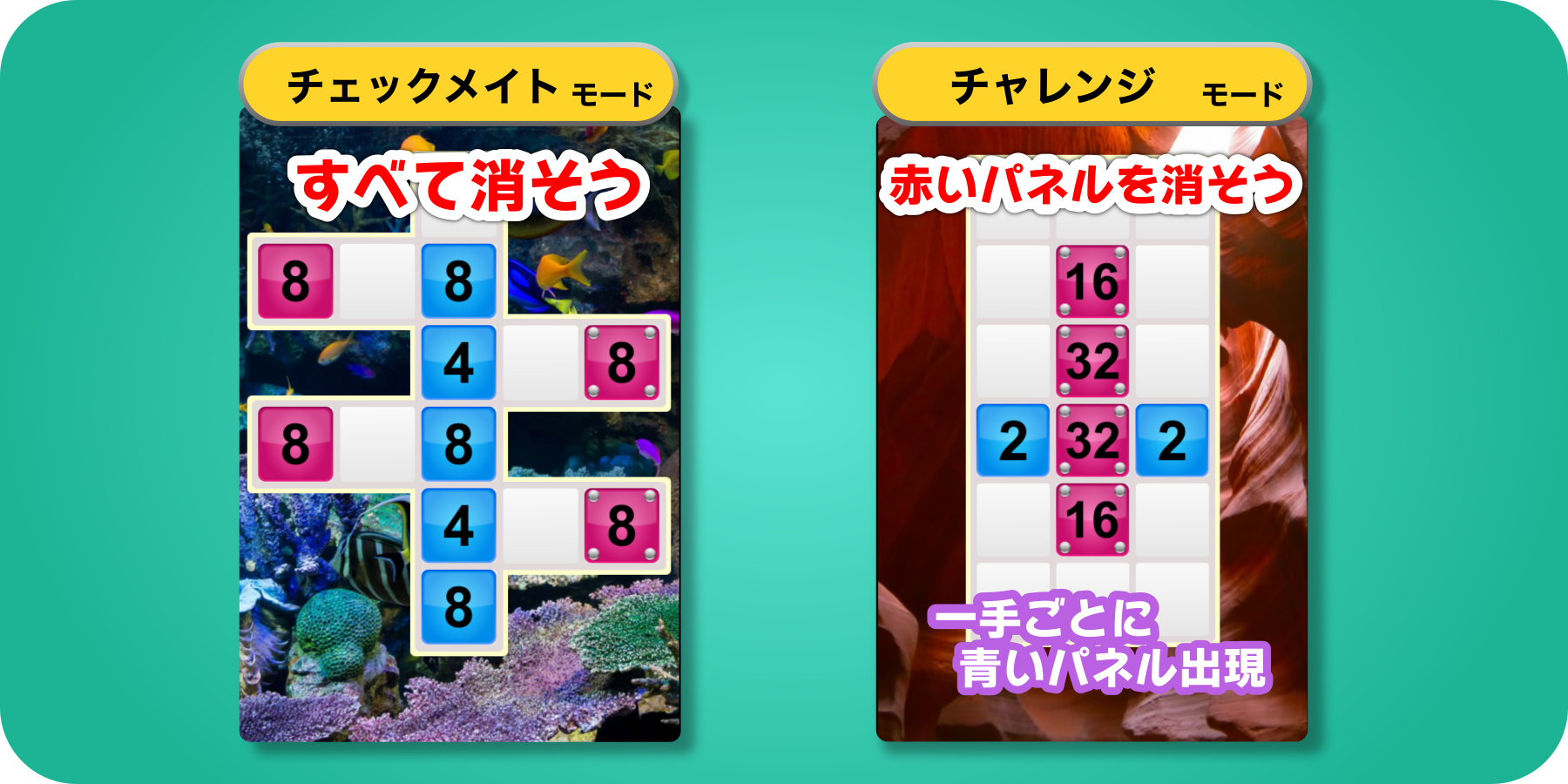 ２つのモードがあるよ