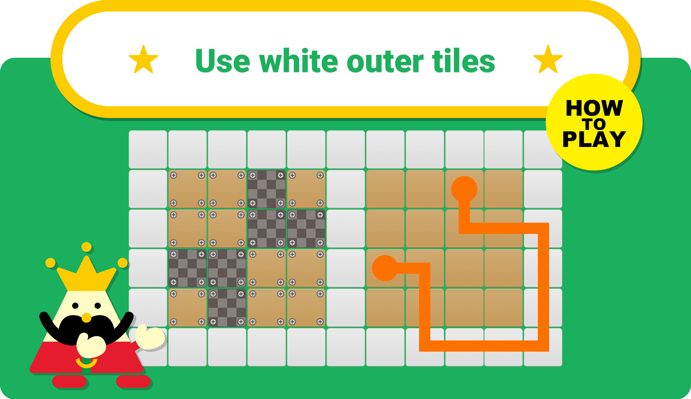 Use white outer tiles